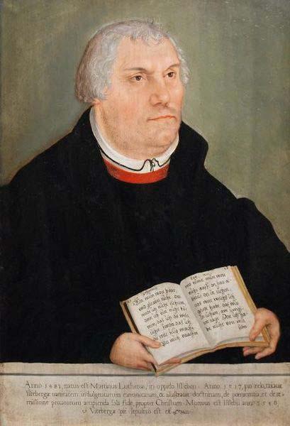 Lucas Cranach the Younger Portrait of Martin Luther. oil painting image
